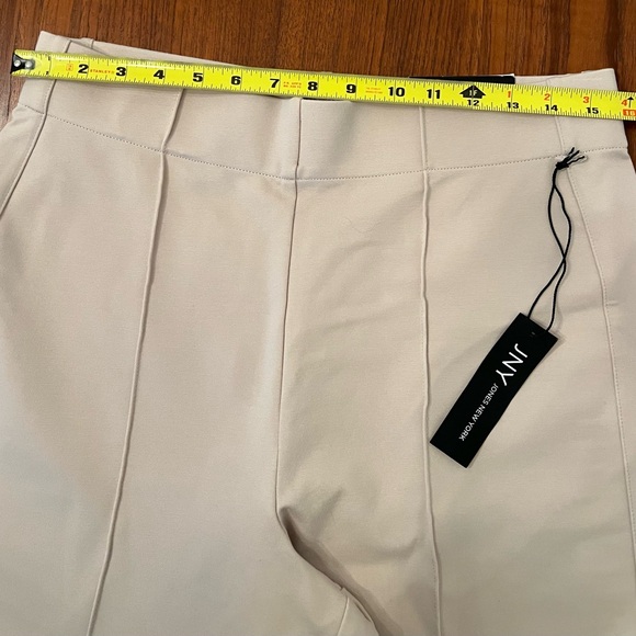 JNY Jones New York Light Tan Crop Wide Leg Pants - Size L - Picture 7 of 10
